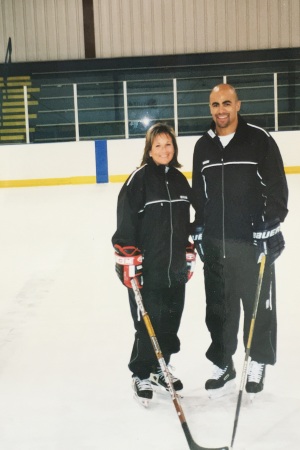 With Jamal Mayers at my power skating school