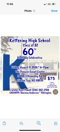 Kettering High School 60th Birthday Celebration