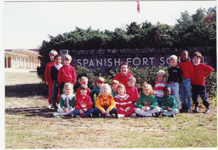 Ryan's first year of kindergarten, 1992