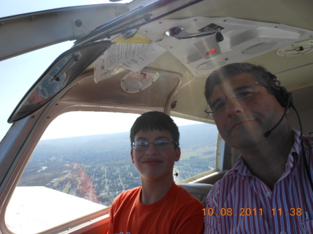 Taking my son for a ride in a small plane