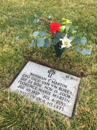 My mom and dad's head stone