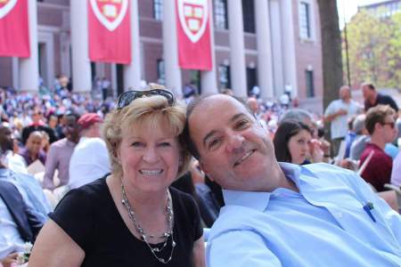 Me and son Bill at grandson's Harvard grad