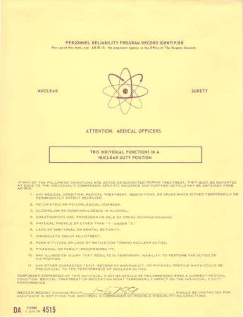 Medical records cover sheet, 1976-1991