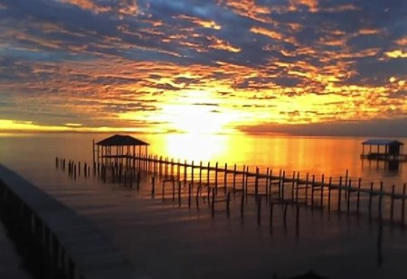 Sunset as seen from backporch