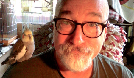 Me and my 26 years old cockatiel Boomer