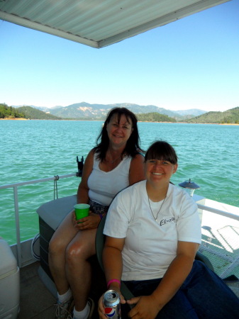 Eve and Amy at Shasta Lake 2012