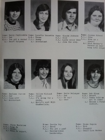Linda Turenne's album, Yearbook - The Pines '74