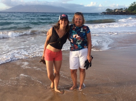 Makena beach with my niece