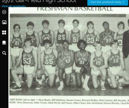 Freshman Basketball Team - 1972