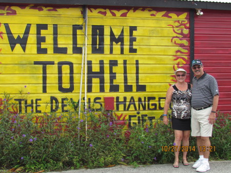 Denise & Keith in HELL, Grand Cayman Islands