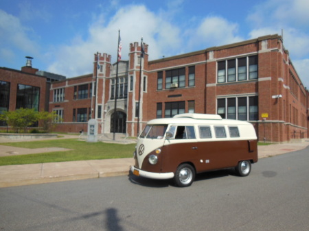 My van at the OLD High School