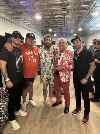 Backstage with old friend Post Malone and Ric