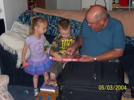 Grandpa with Grandkids.