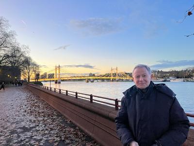 Jim at Thames River Albert Bridge 2022