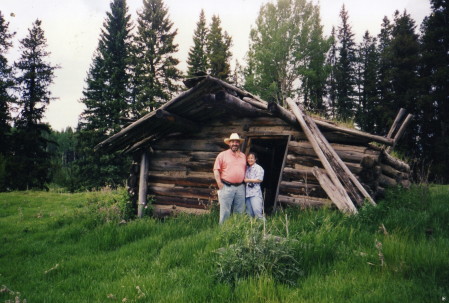 Old Cabin on Brown Meadow Ranch, Cariboo