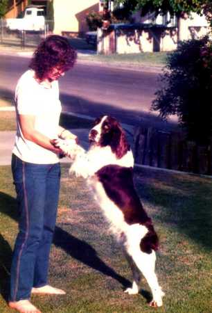 Me and our dog, Beau in 1986