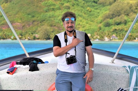 Henry Burciaga on Moorea Island