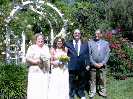 Sandy, Maid of Honor, Betty, Me, Bill, Best Man