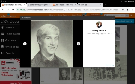 Jeffrey Benson's Classmates profile album