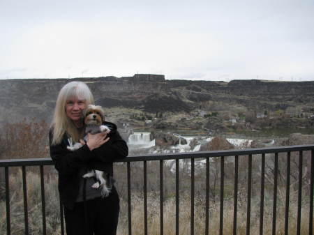 Spencer and Me at Shoshone Falls