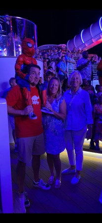 A Disney cruise with our son and grandson 