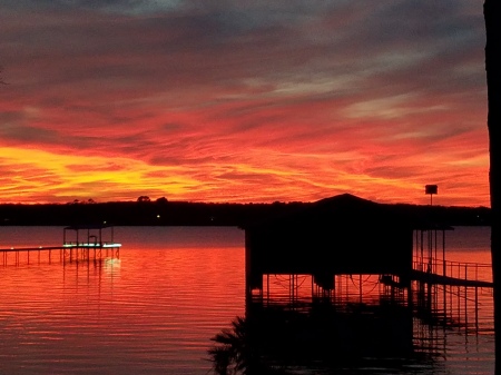 Fiery sunset!