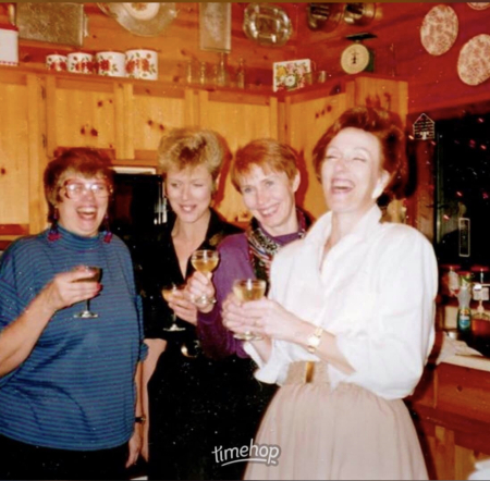 Laughing with sisters - uh, 1992 or so…