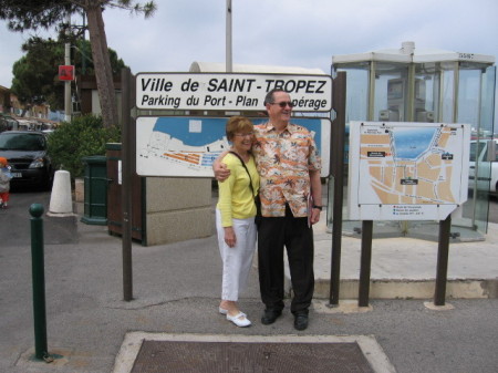 Anne and I in Saint Tropez, France