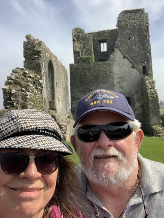 Rick & I at Irish ruins.