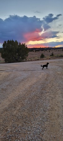 Northern NM October sunset with Megan 