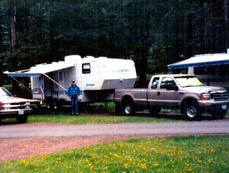 With My Truck And Fifth Wheel At Wallowa Lake