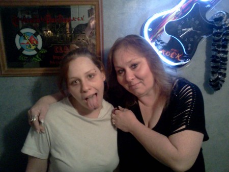 My crazy daughter Julie and me on my last bday