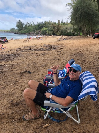 Enjoying the beach in Maui