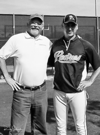 Me and Bud Black at spring training 2015