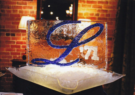 Ice sculpture at 40th Reunion 