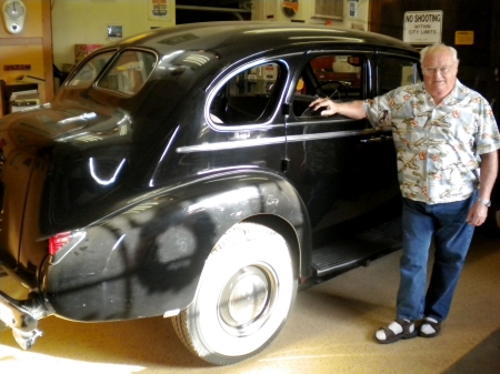 Earle and his 1940 Buick