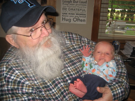 My Great Grandson and I.