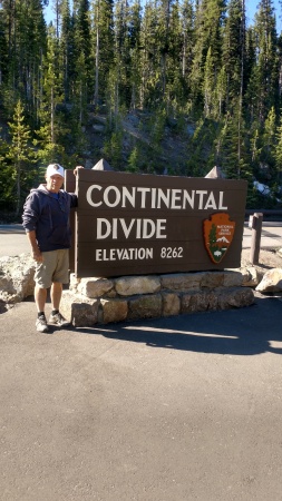 Yellowstone continental divide on trek