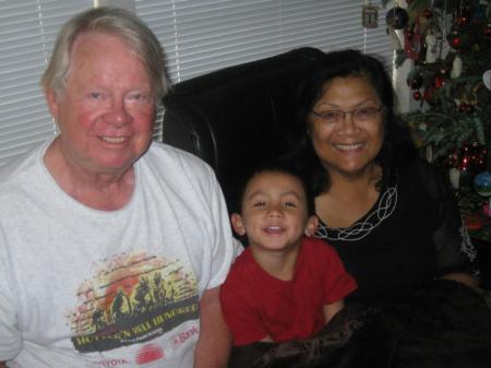 Ron,youngest grandchild GARRISON,&Pauline