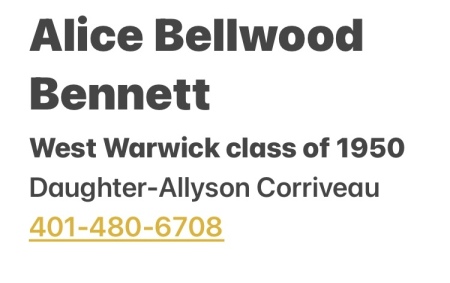 Alice Bellwood Bennett's Classmates profile album