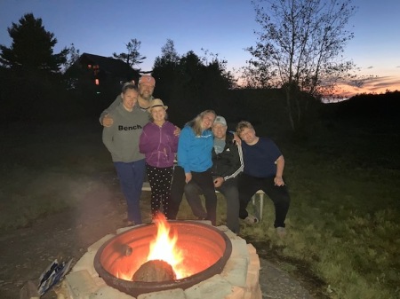 Bonfire at Byng Inlet