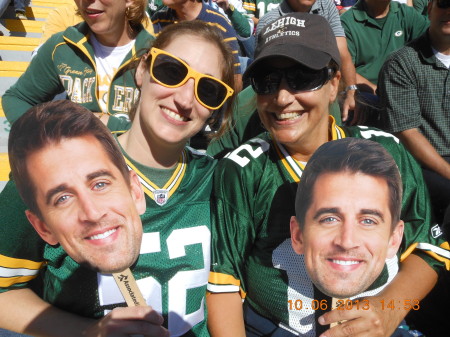 My daughter & I at Lambeau!!