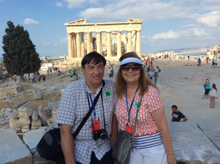 Pam and I in Greece