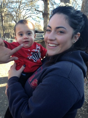 Mia with my 1st grandbaby 2014