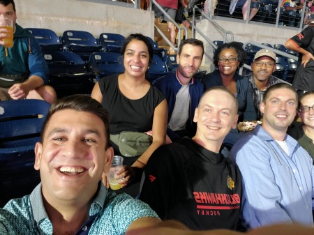 At ballgame with some of my UCONN MBA Class!