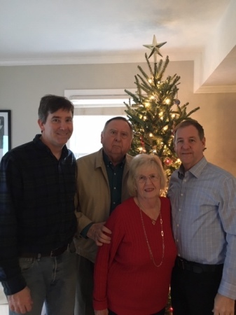 Christmas 2019.  Bud and our 2 sons