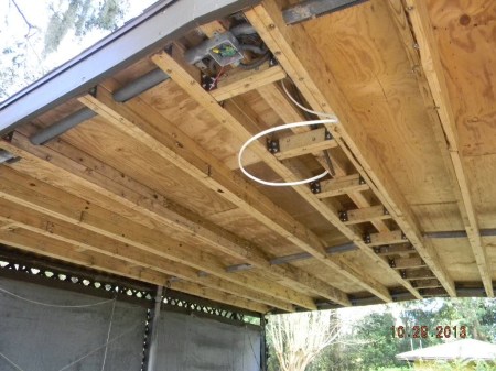My car port. This is a new roof I built. 