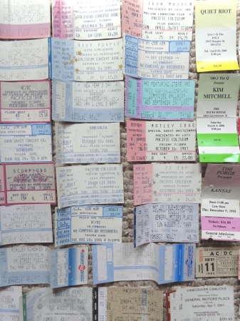 Concert Ticket Stubs