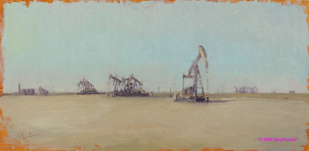 West Texas Pumpjacks All In A Row