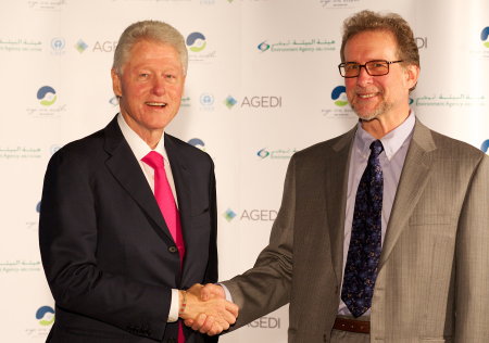John with President Clinton